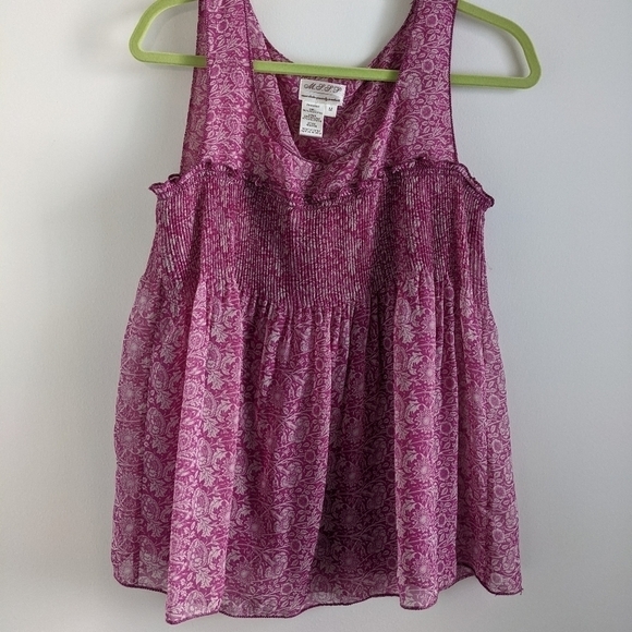 MAX Studio Pink Empire Waist Tank Top M - Picture 9 of 10
